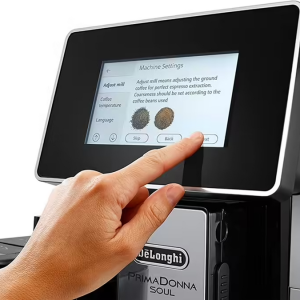 De'Longhi Kaffeevollautomat PrimaDonna Soul Silver Black ECAM 610.55.SB