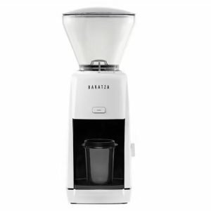 Siebträgermaschine Sage The Bambino Black Truffle+ Kaffeemühle Baratza Encore ESP weiß