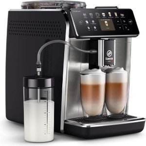 Saeco Kaffeevollautomat Gran Aroma SM6585/00 Metallgrau