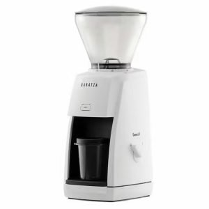 Siebträgermaschine Sage The Bambino Black Truffle+ Kaffeemühle Baratza Encore ESP weiß