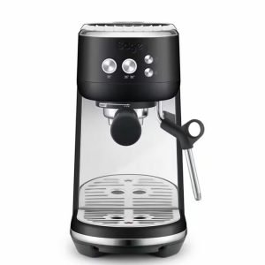 Siebträgermaschine Sage The Bambino Black Truffle+ Kaffeemühle Baratza Encore ESP weiß