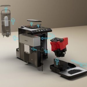 Siemens - Kaffeevollautomat EQ500 Classic Connect Edelstahl & Schwarz