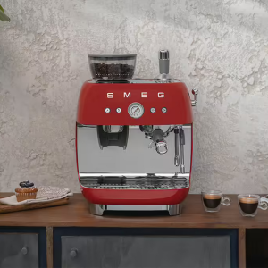 Smeg Espressomaschine EGF03RDEU rot mit Kaffeemühle
